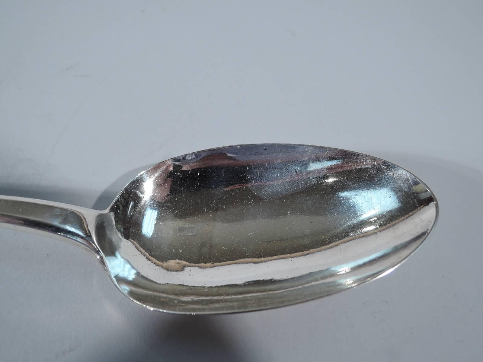 Early 19th Century English Regency Sterling Silver Stuffing Spoon