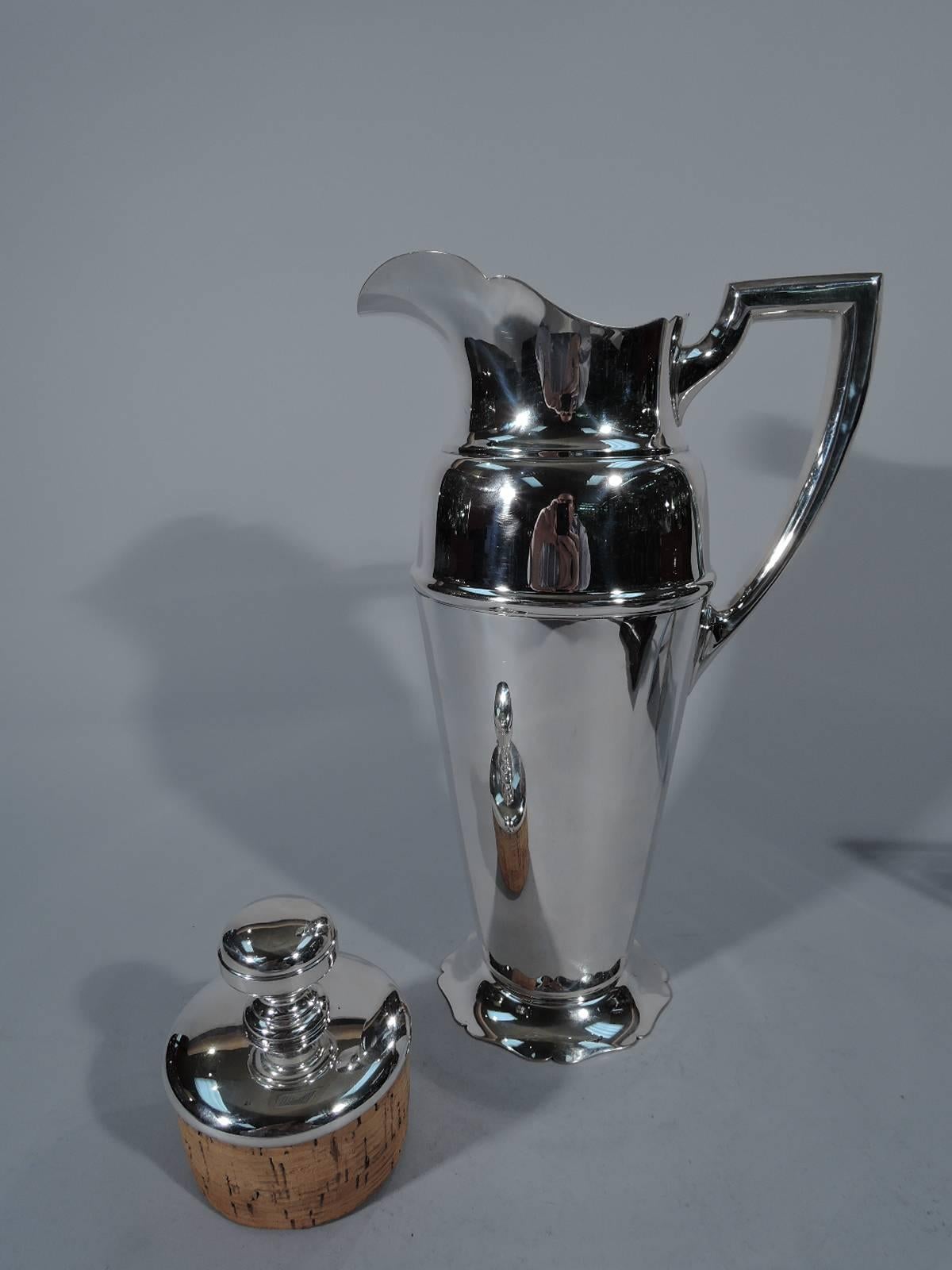 20th Century Large American Sterling Silver Cocktail Shaker