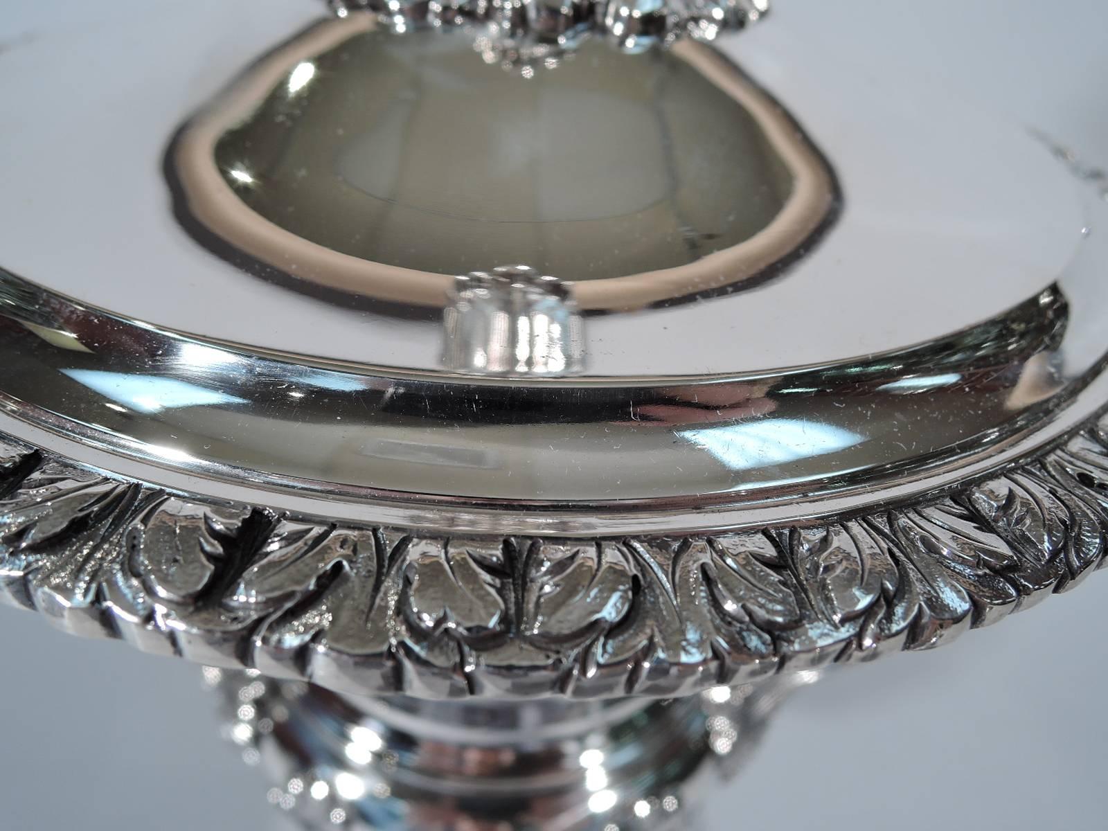 Georgian Traditional English Sterling Silver Covered Trophy Cup