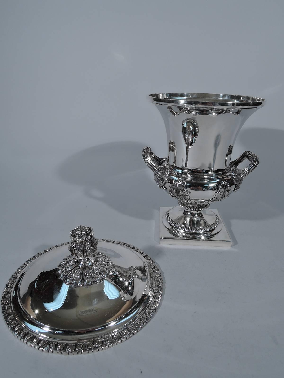 Traditional English Sterling Silver Covered Trophy Cup 2