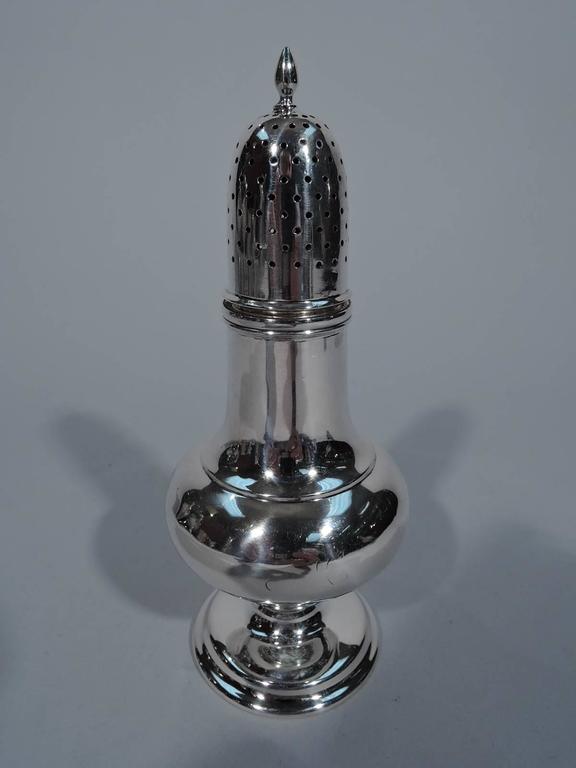 Pair of Antique Tiffany Sterling Silver Salt and Pepper Shakers at 1stdibs