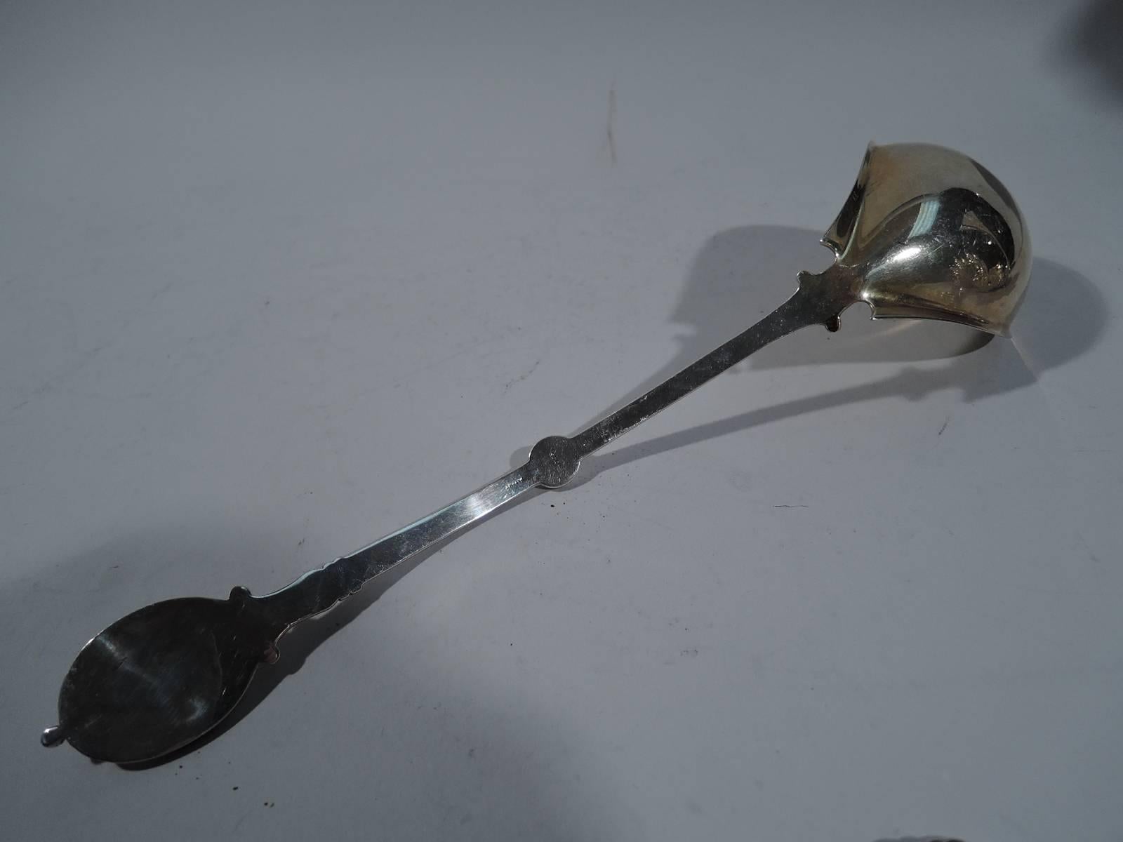 Victorian Bailey & Co. Medallion Sterling Silver Soup Ladle