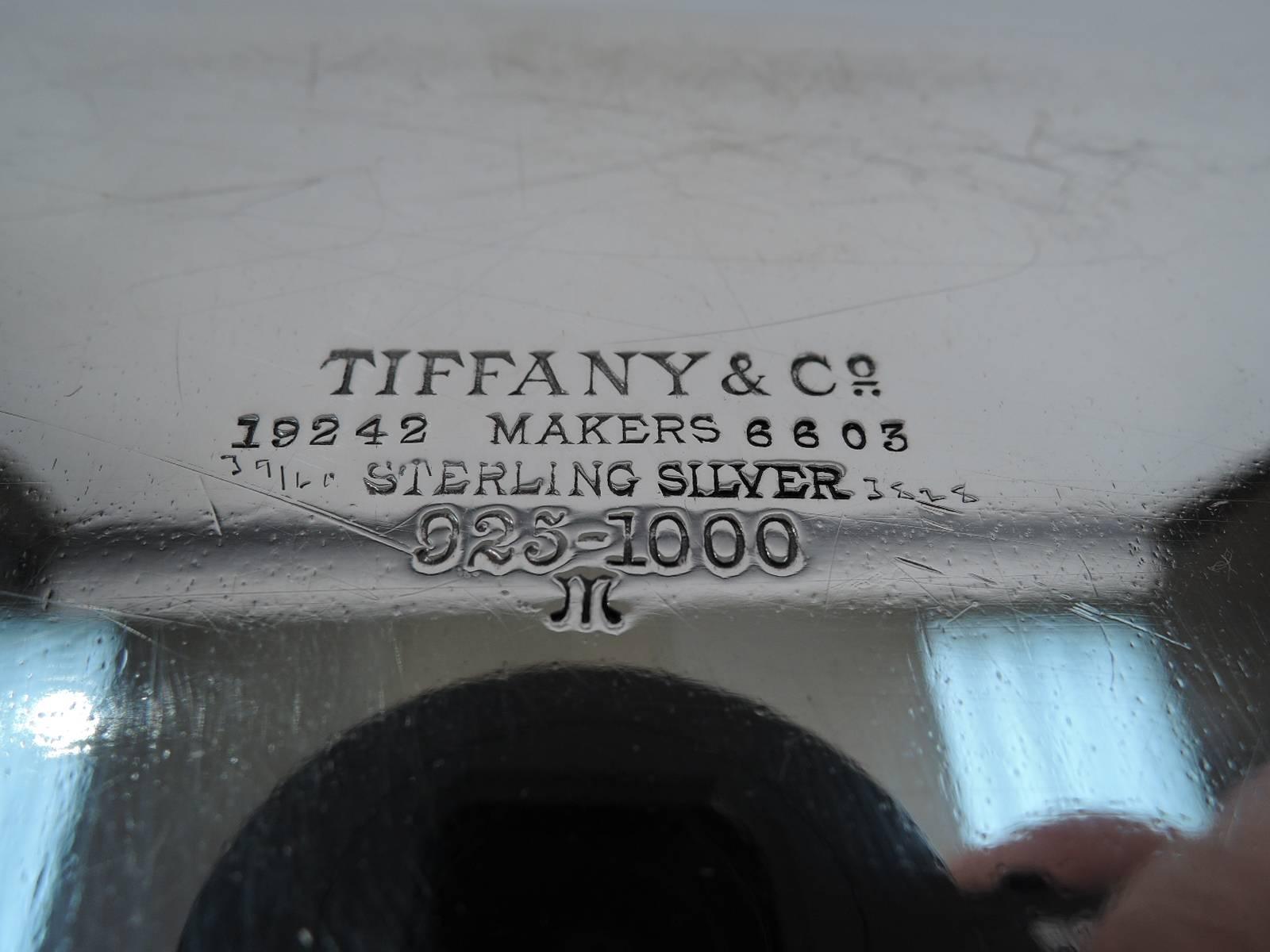 20th Century Striking Tiffany Sterling Silver Hexagonal Tray