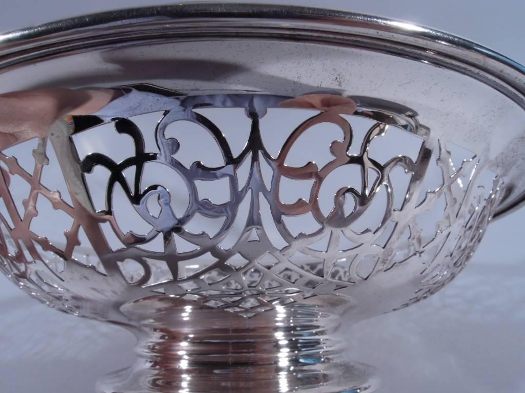 Gorham Edwardian Sterling Silver Basket In Excellent Condition In New York, NY