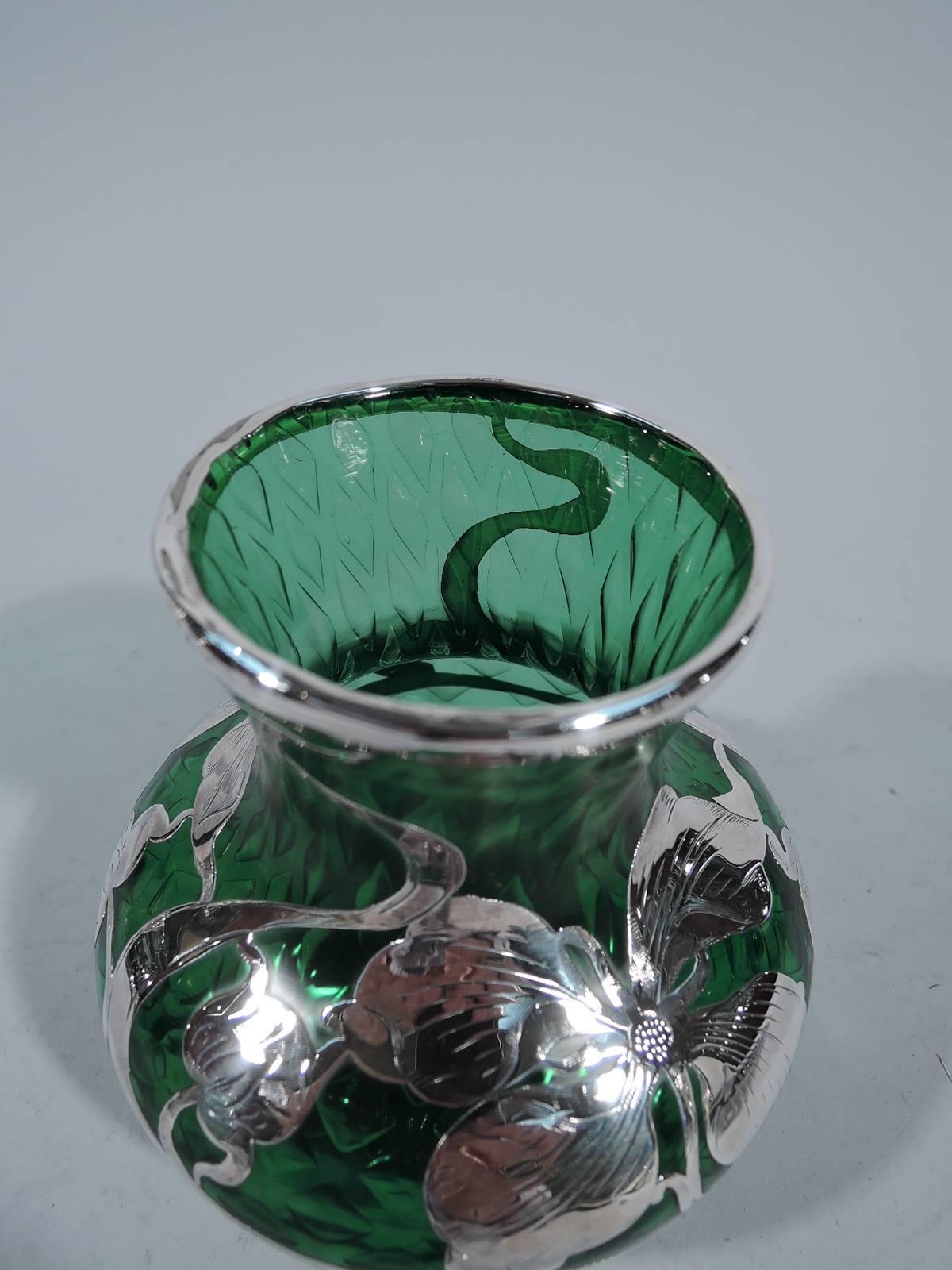silver overlay glass