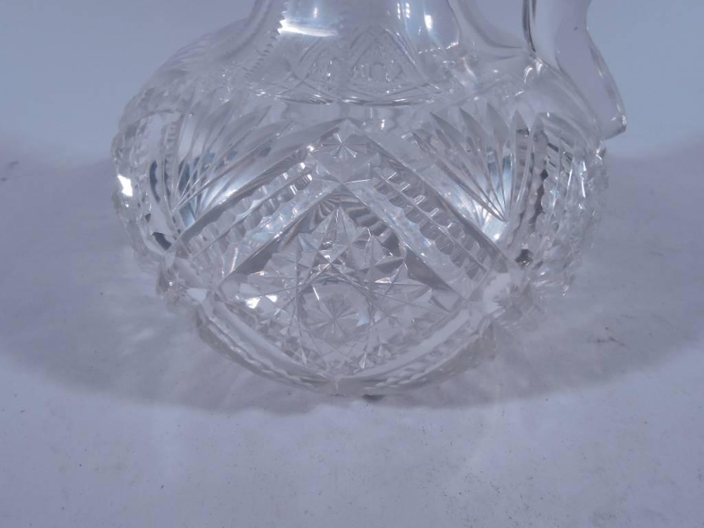 Repoussé Antique Cut-Glass and Sterling Silver Decanter by Jacobi & Jenkins