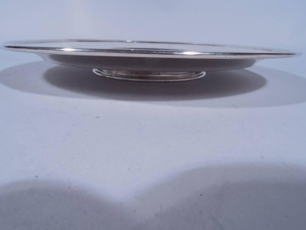 American Tiffany Edwardian Sterling Silver Footed Plate