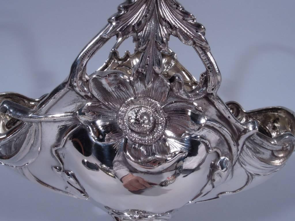 19th Century Fabulous Austrian Art Nouveau Silver Basket
