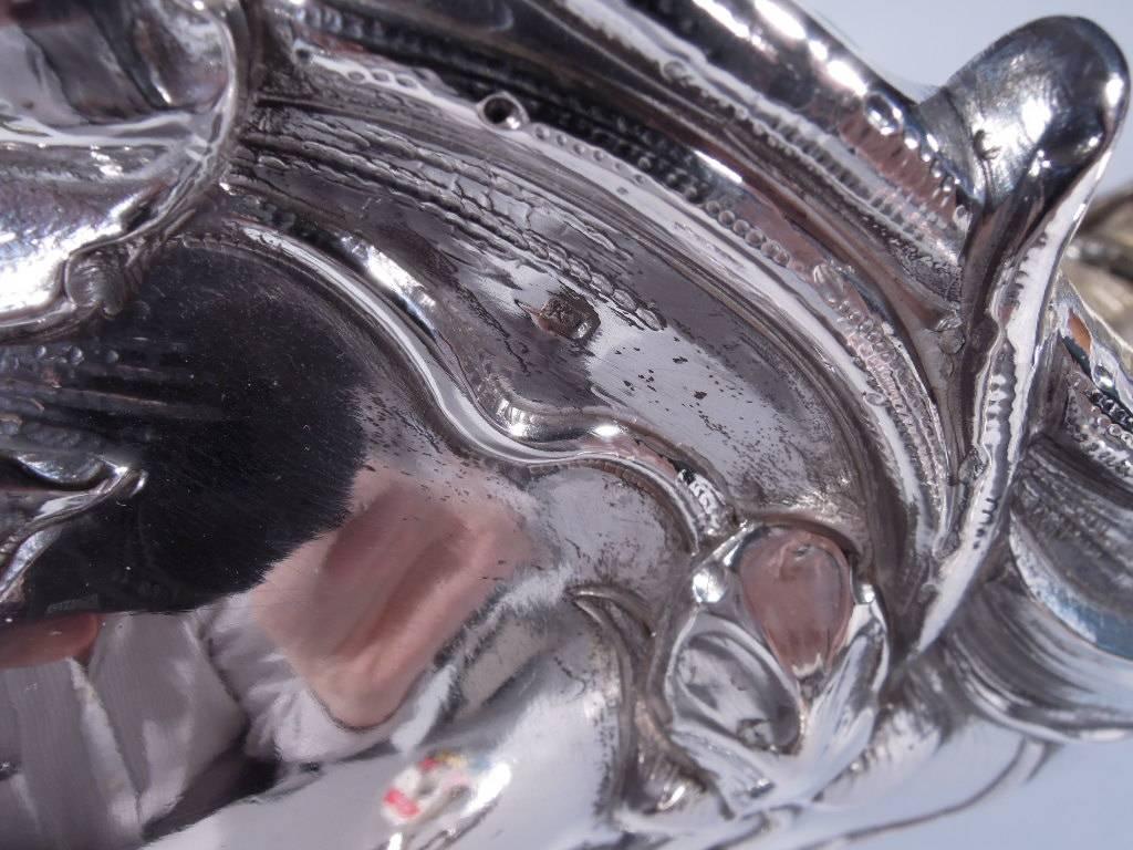 Fabulous Austrian Art Nouveau Silver Basket 3