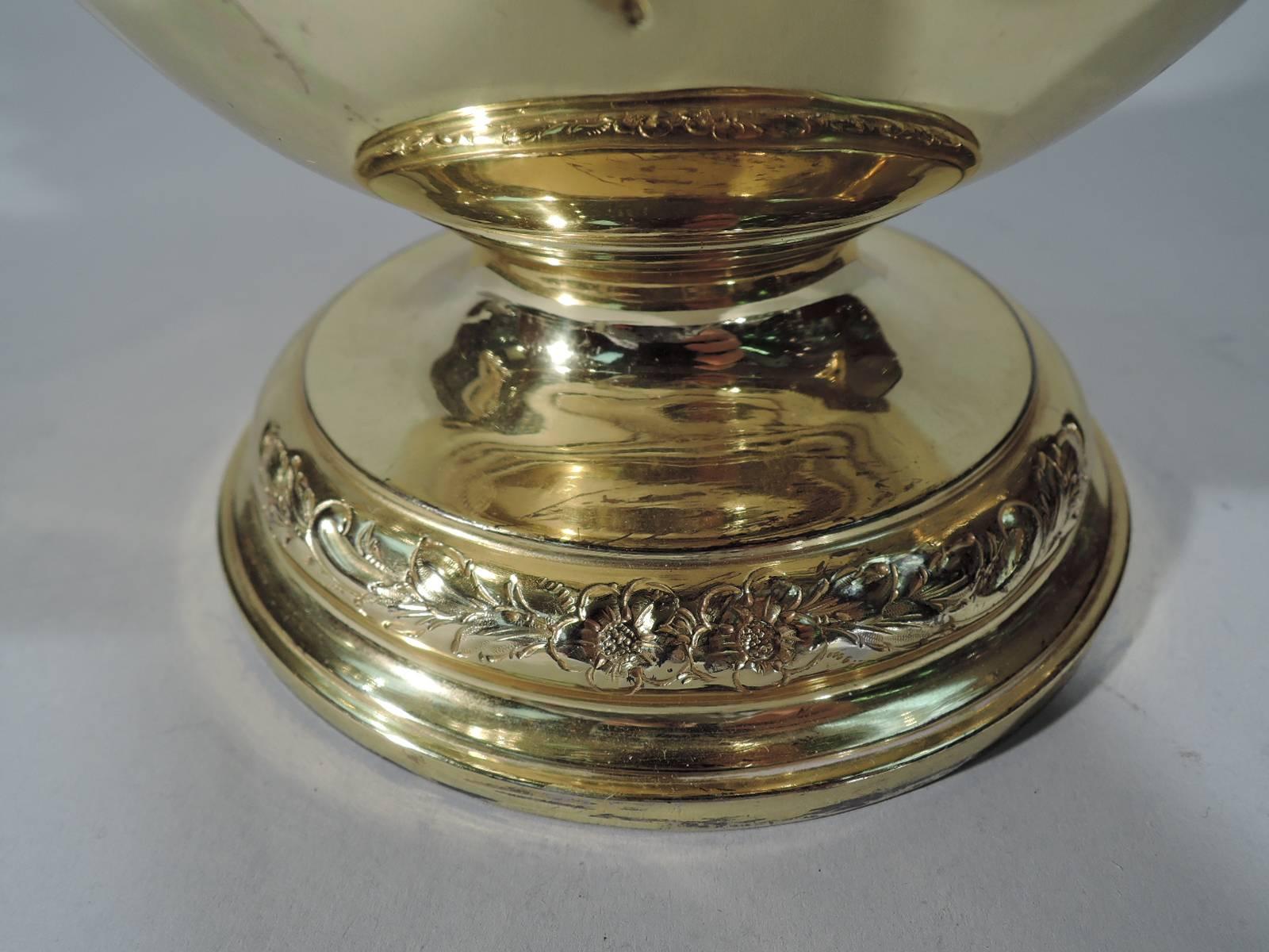 Richly Gilt English Sterling Silver Trophy Cup 3