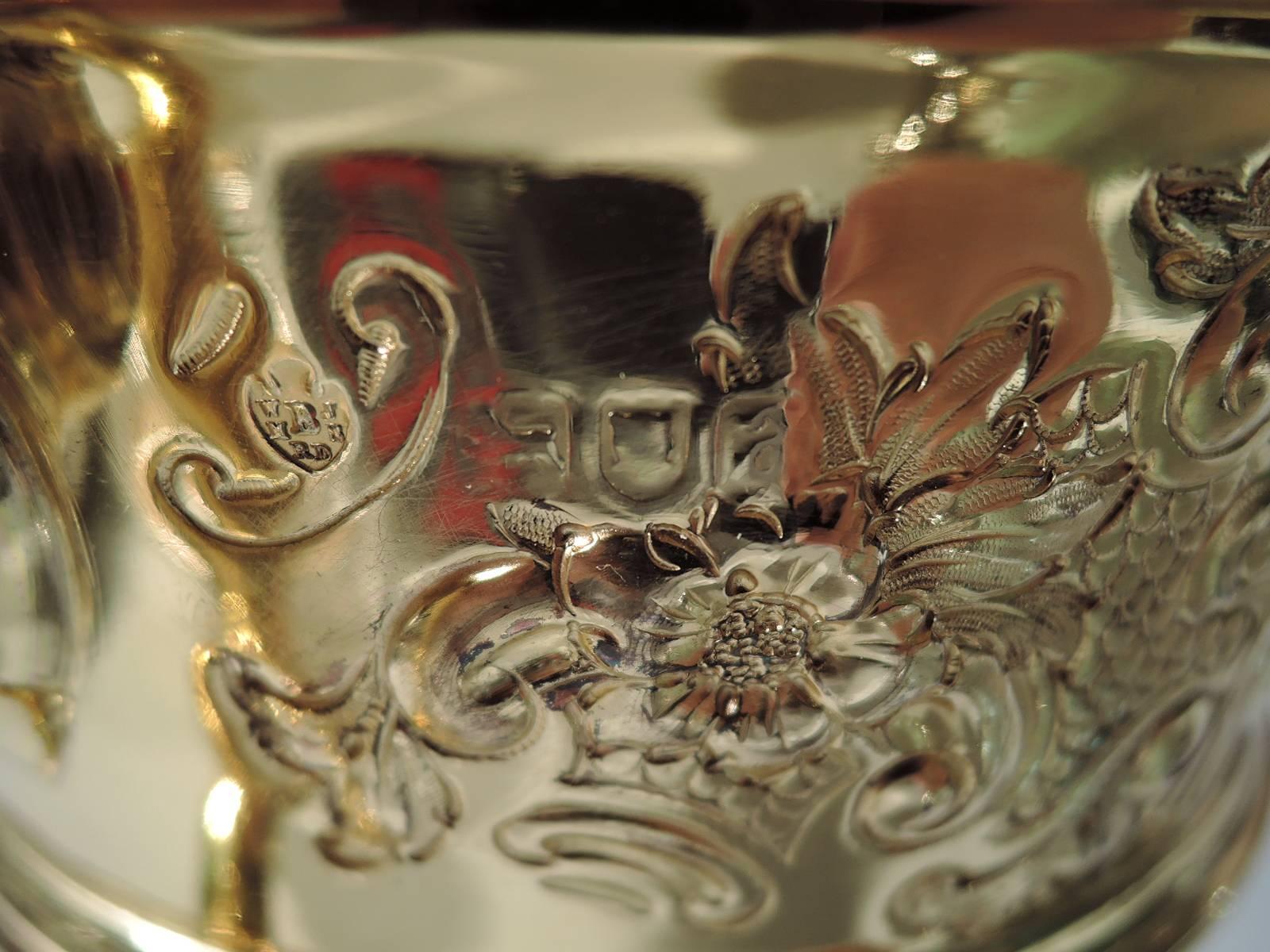Richly Gilt English Sterling Silver Trophy Cup 4
