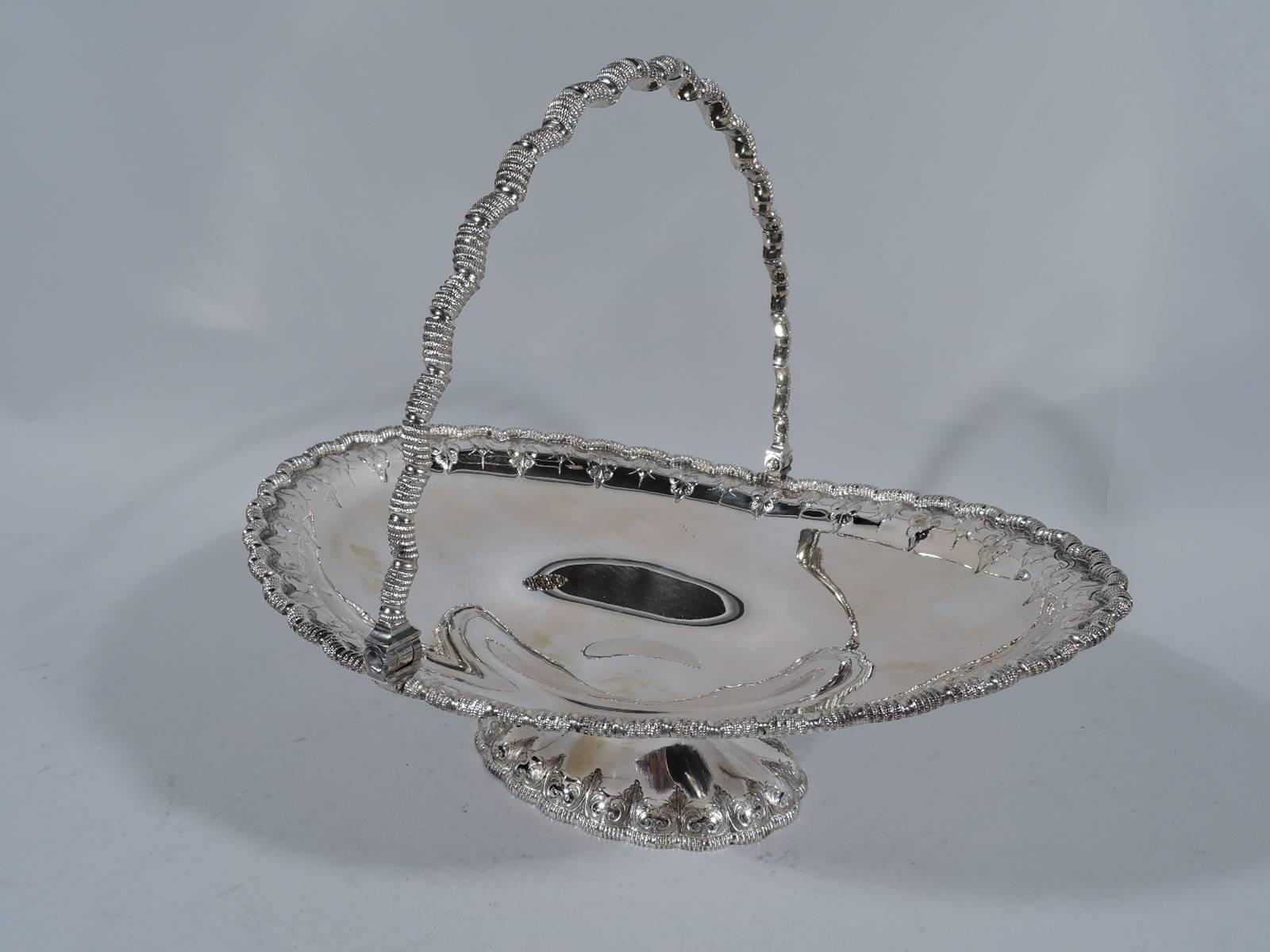 Victorian Tiffany Sterling Silver Basket with Early 550 Broadway Hallmark