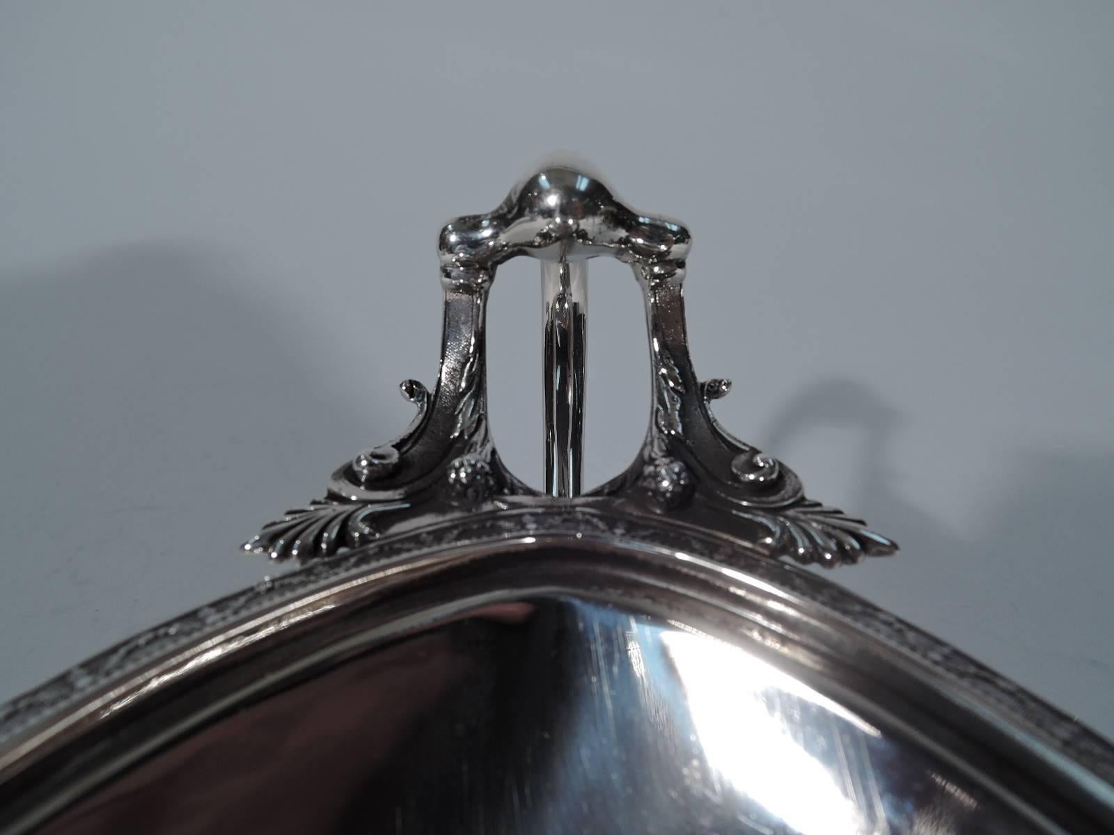 Gorham Greek Revival Sterling Silver Footed Bowl In Excellent Condition In New York, NY