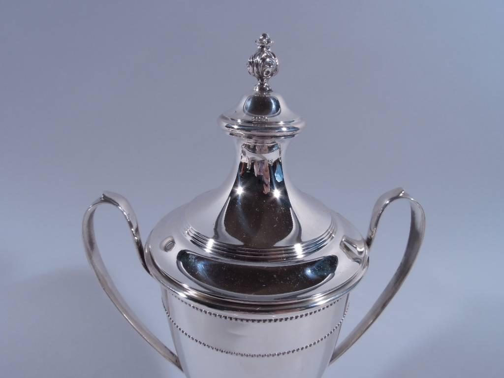 American Sterling Silver Trophy Cup In Excellent Condition In New York, NY