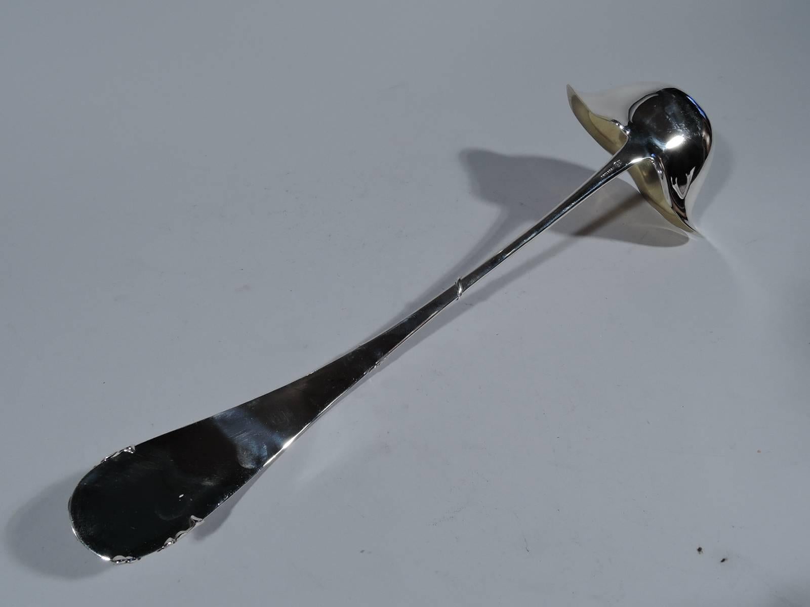 19th Century Antique Frank Smith Sterling Silver Punch Ladle with Grapevine