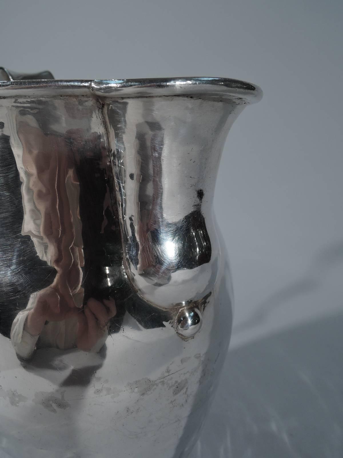 Spratling Hand-Hammered Sterling Silver Water Pitcher In Excellent Condition In New York, NY