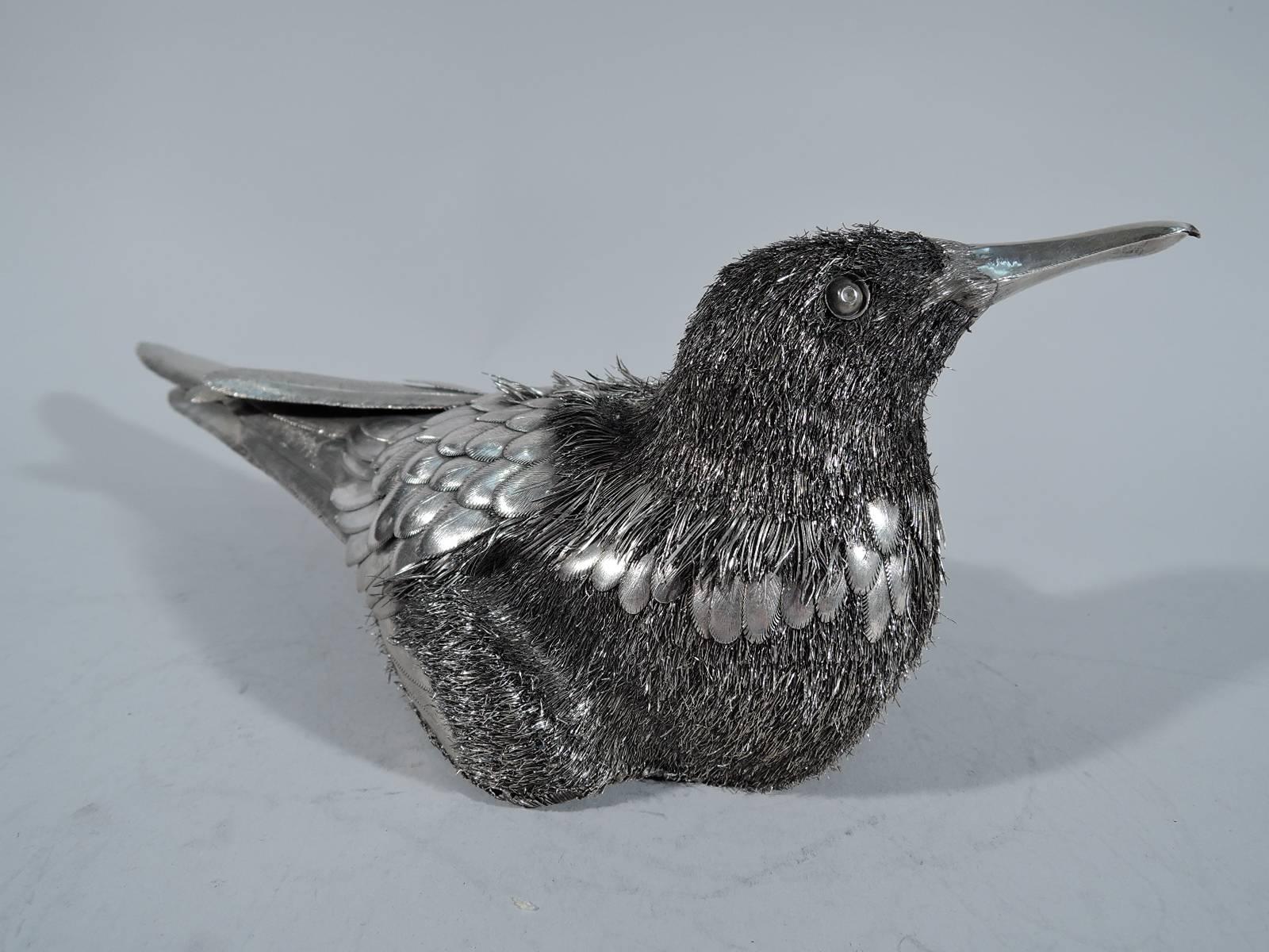Italian Mario Buccellati Silver Figure of Nesting Duck