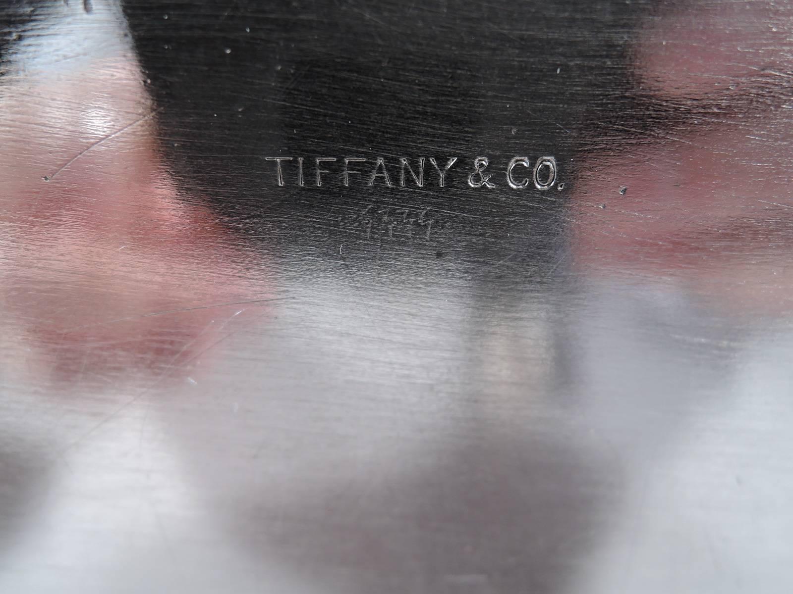Tiffany Arts & Crafts Hand Hammered Sterling Silver Triple Cigar Box 2