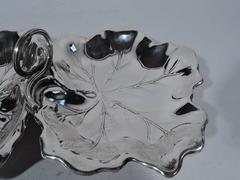 Reed & Barton Sterling Silver Double Leaf Dish