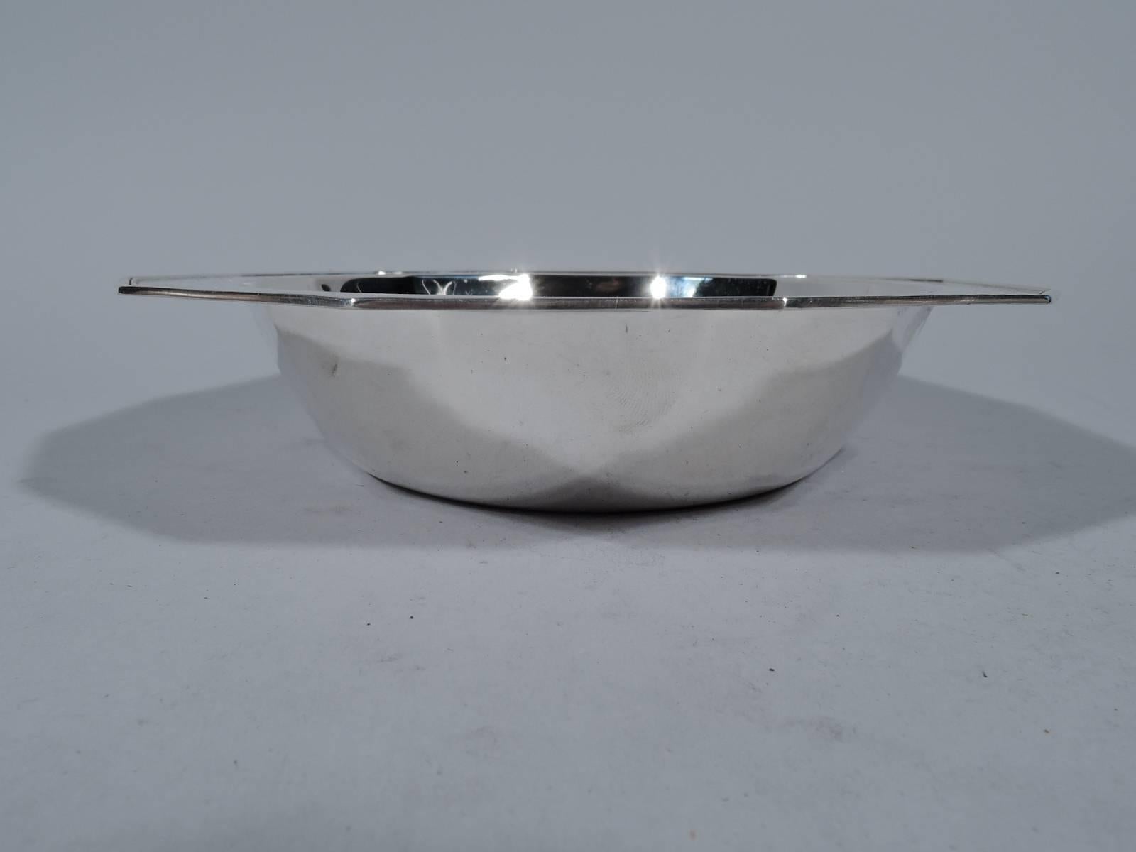 American Tiffany Art Deco Modern Sterling Silver Bowl