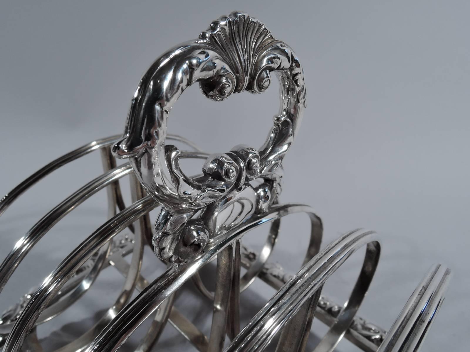 Early 19th Century English Regency Sterling Silver Toast Rack
