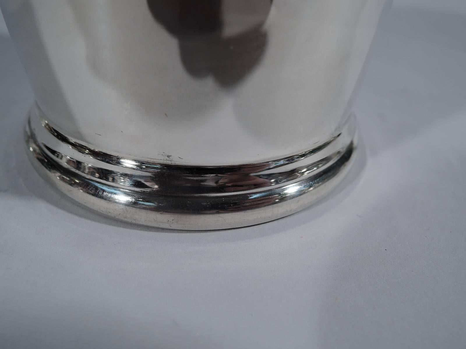 Set of Four American Sterling Silver Mint Julep Cups by Preisner In Excellent Condition In New York, NY