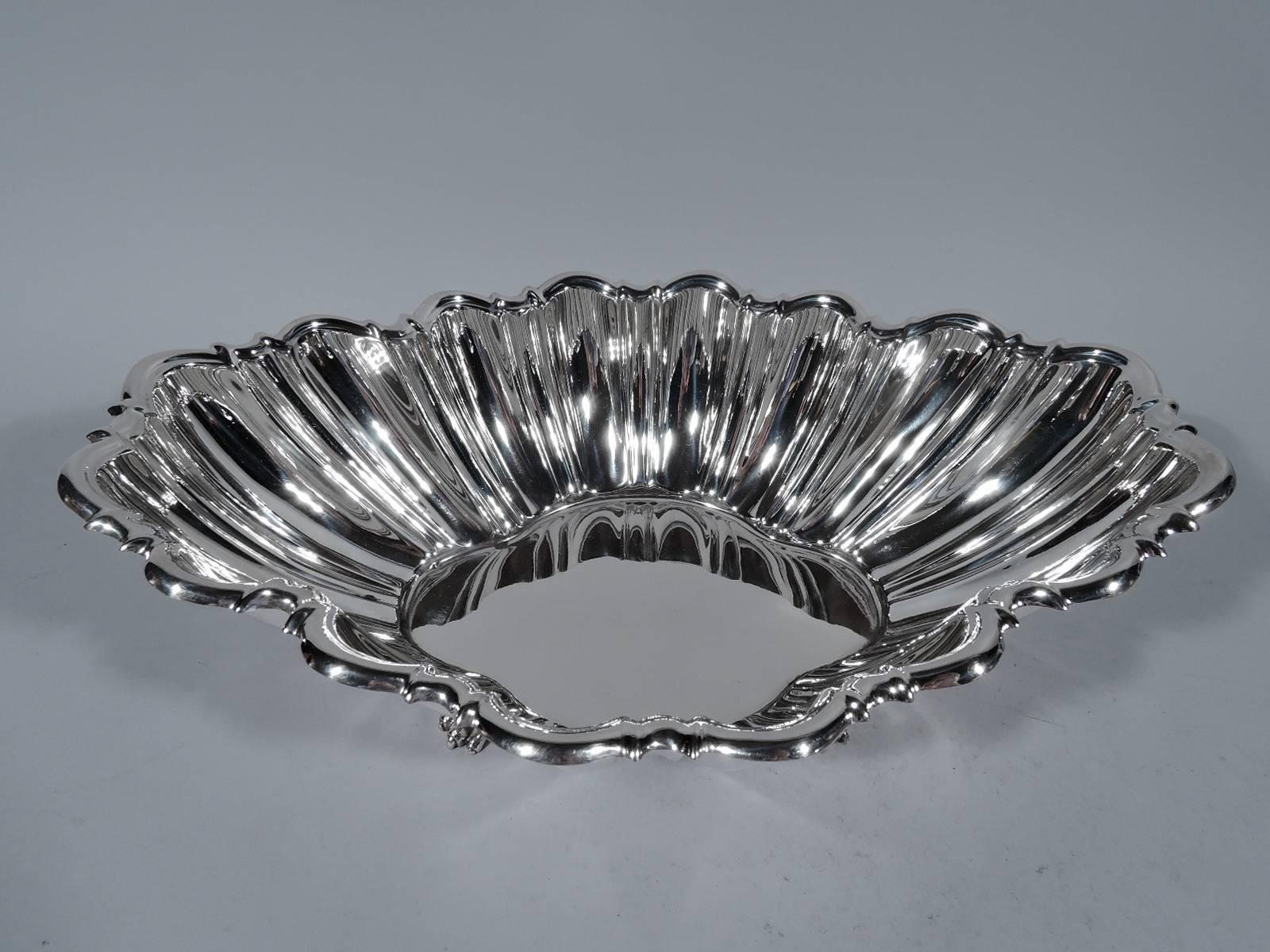Mid-Century Modern Reed & Barton Sterling Silver Modern Classical Centerpiece Bowl