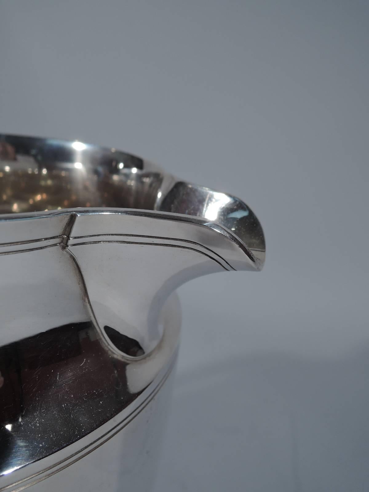 Tiffany Modern Sterling Silver Water Pitcher In Excellent Condition In New York, NY