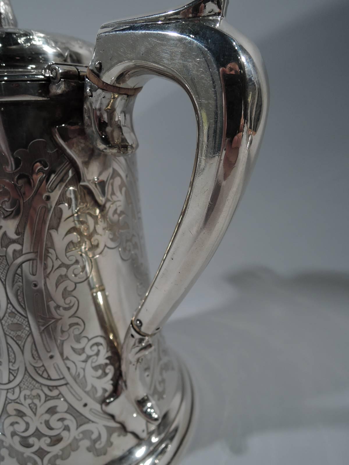 Antique Scottish Sterling Silver Coffeepot 1