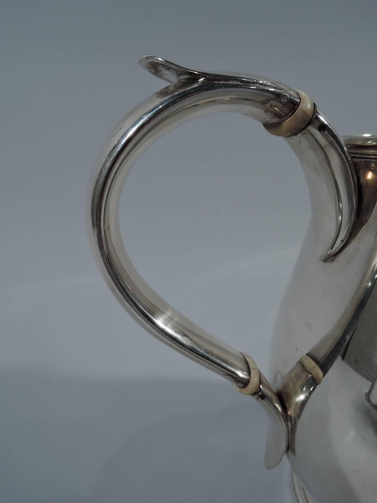 Fine English Georgian Sterling Silver Water Pitcher 1