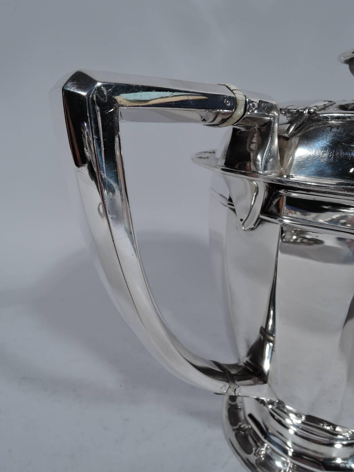 Edwardian Antique Tiffany St Dunstan Sterling Silver Coffeepot