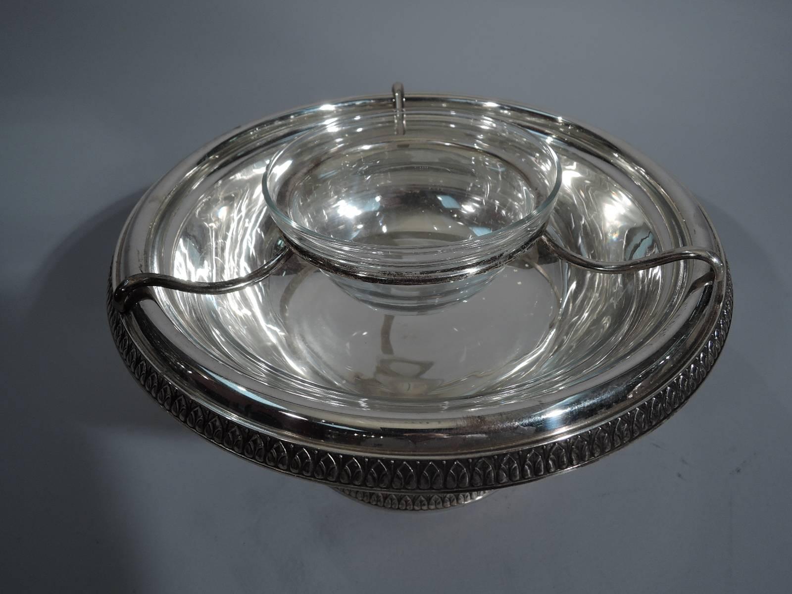 Modern Buccellati Classical Sterling Silver Caviar Bowl
