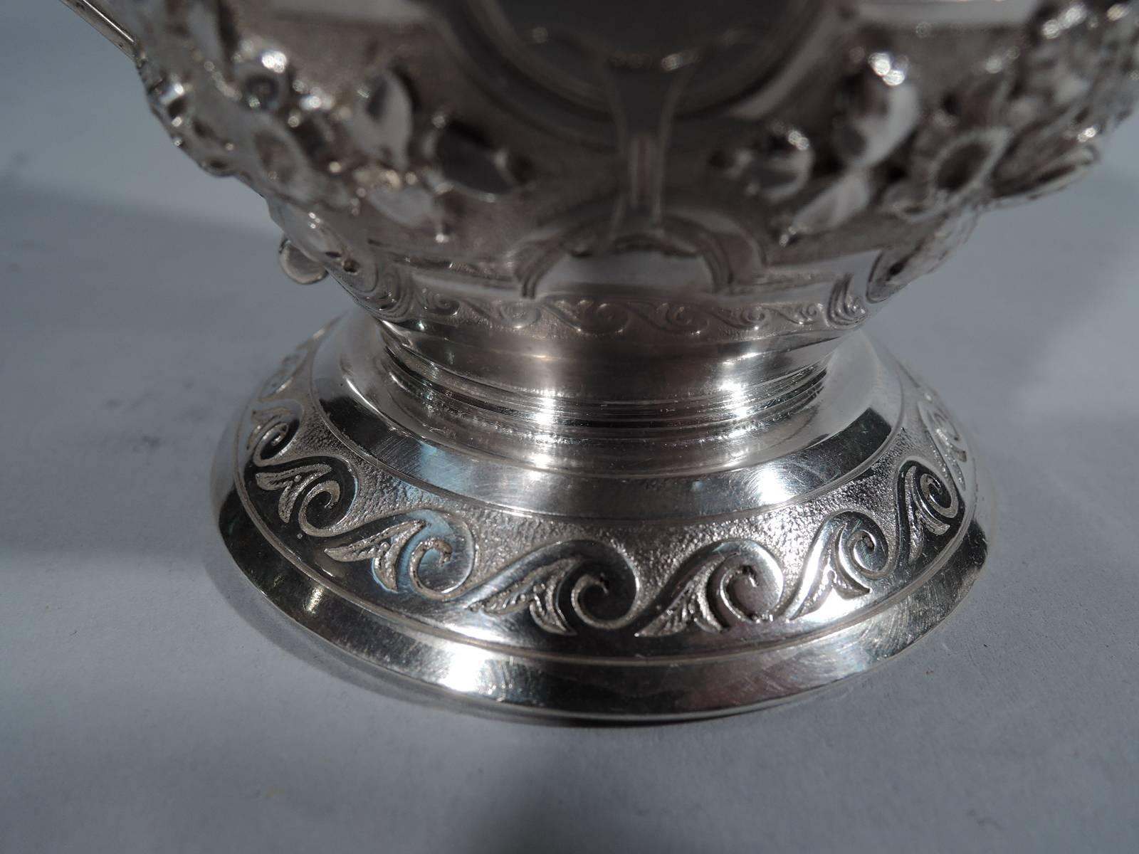 Early Gorham Classical Coin Silver Baby Cup with Figural Handle 1