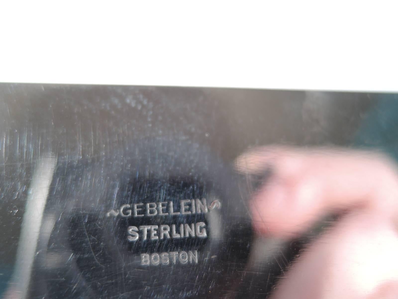 20th Century Modern Handmade Sterling Silver Desk Box by Gebelein in Boston