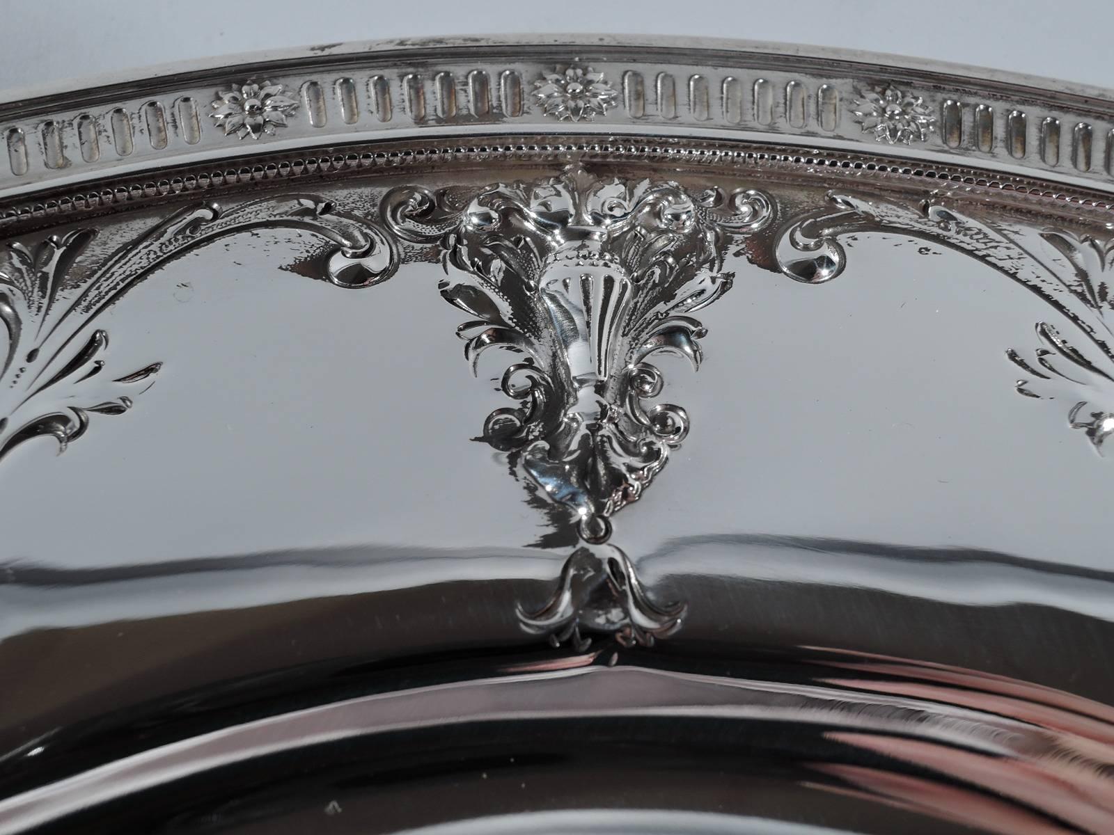 antique silver chargers
