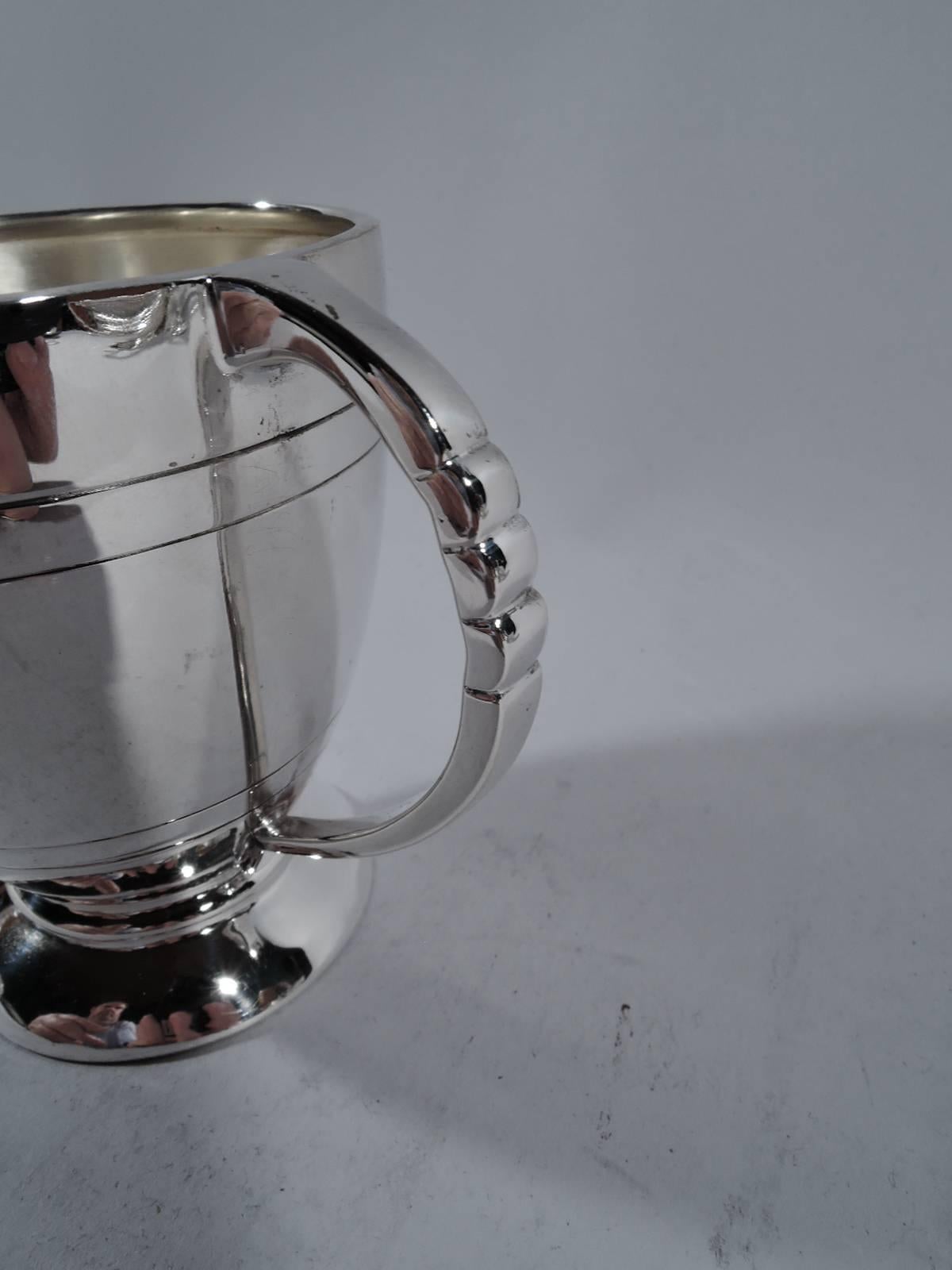 Mid-20th Century English Modern Sterling Silver Baby Cup