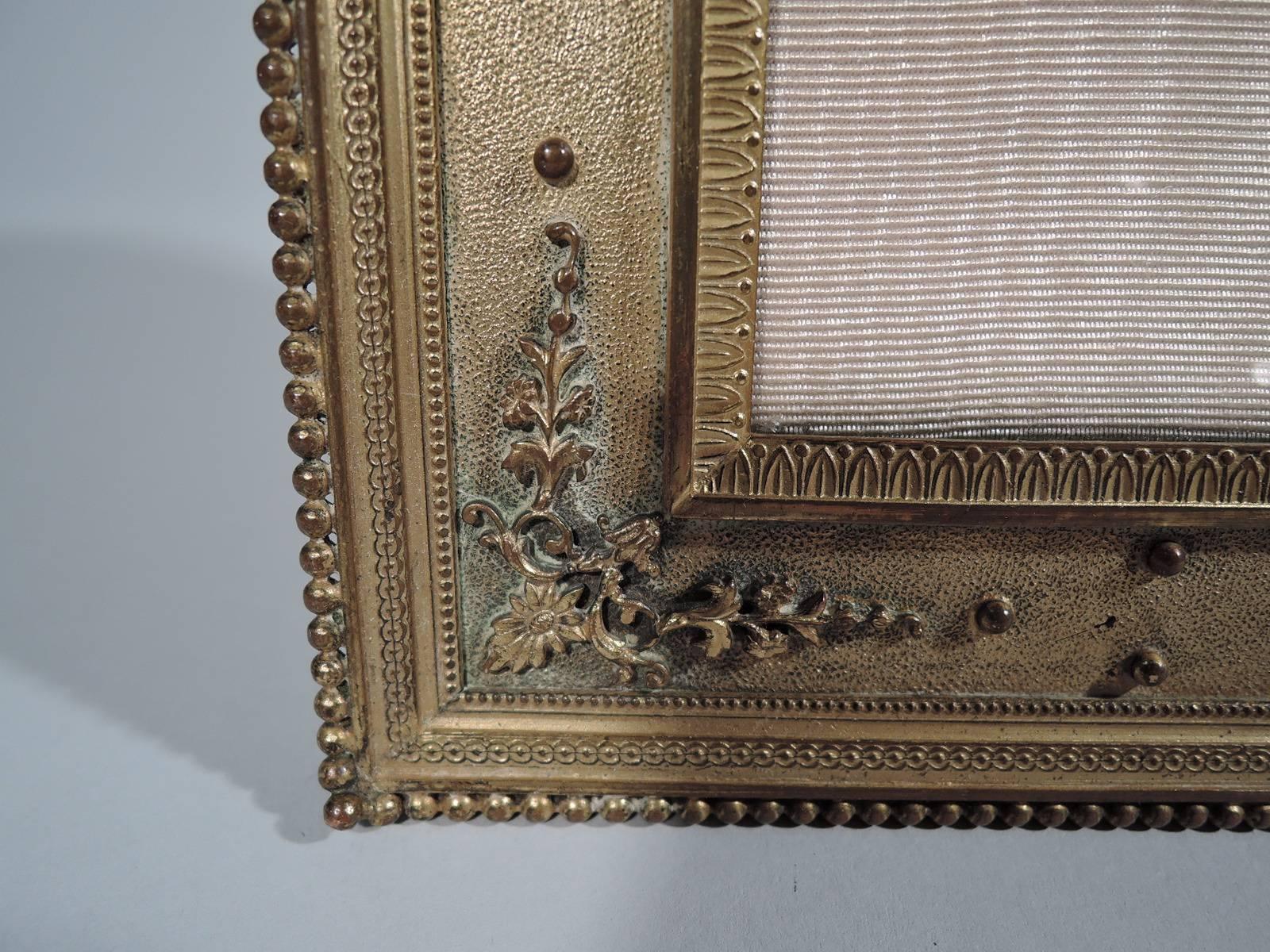19th Century Antique French Rococo Revival Gilt Bronze Picture Frame