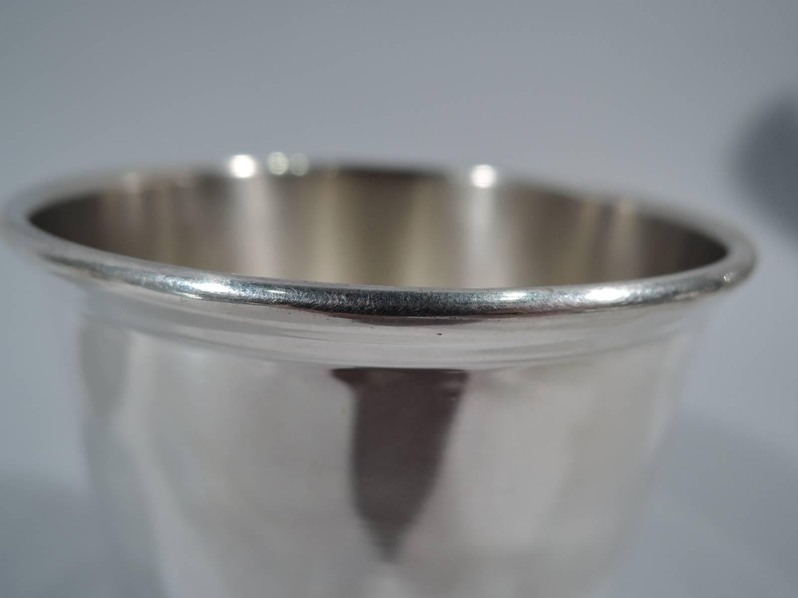 20th Century Pair of American Sterling Silver Mint Julep Cups