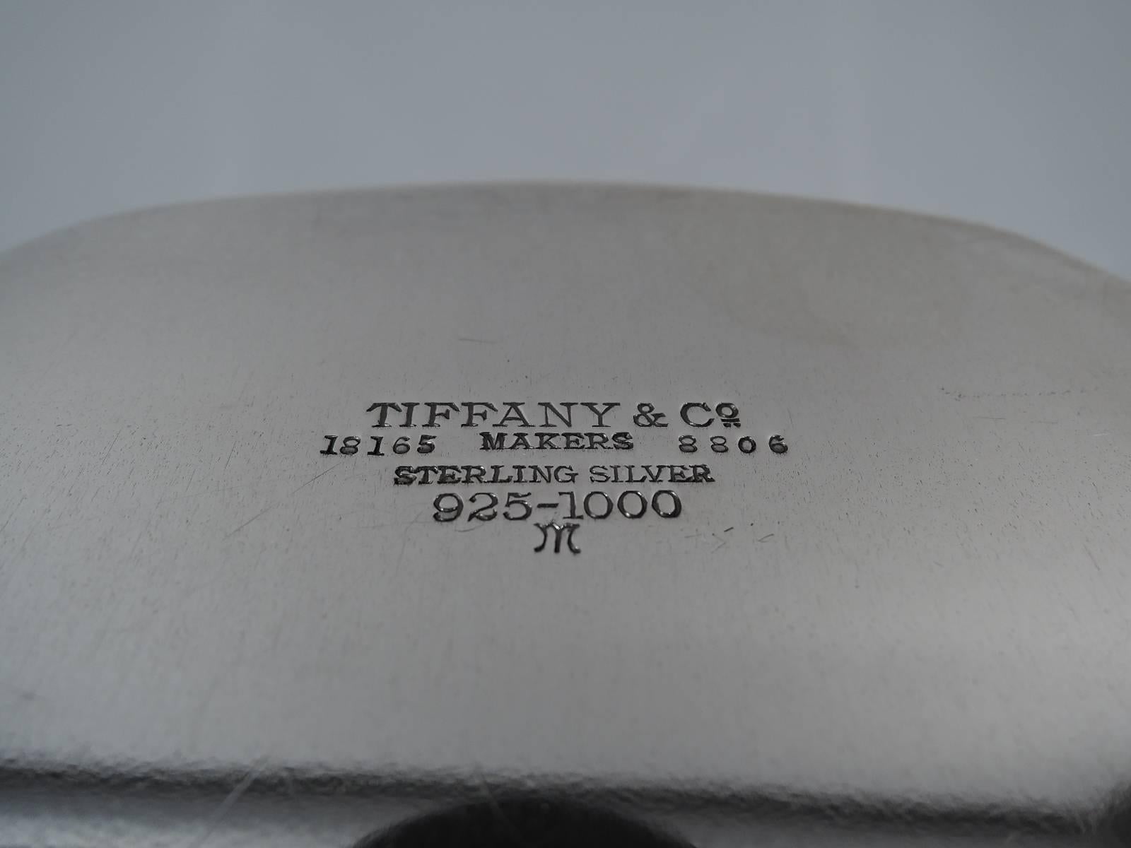 20th Century Tiffany Art Deco Hexagonal Sterling Silver Bowl