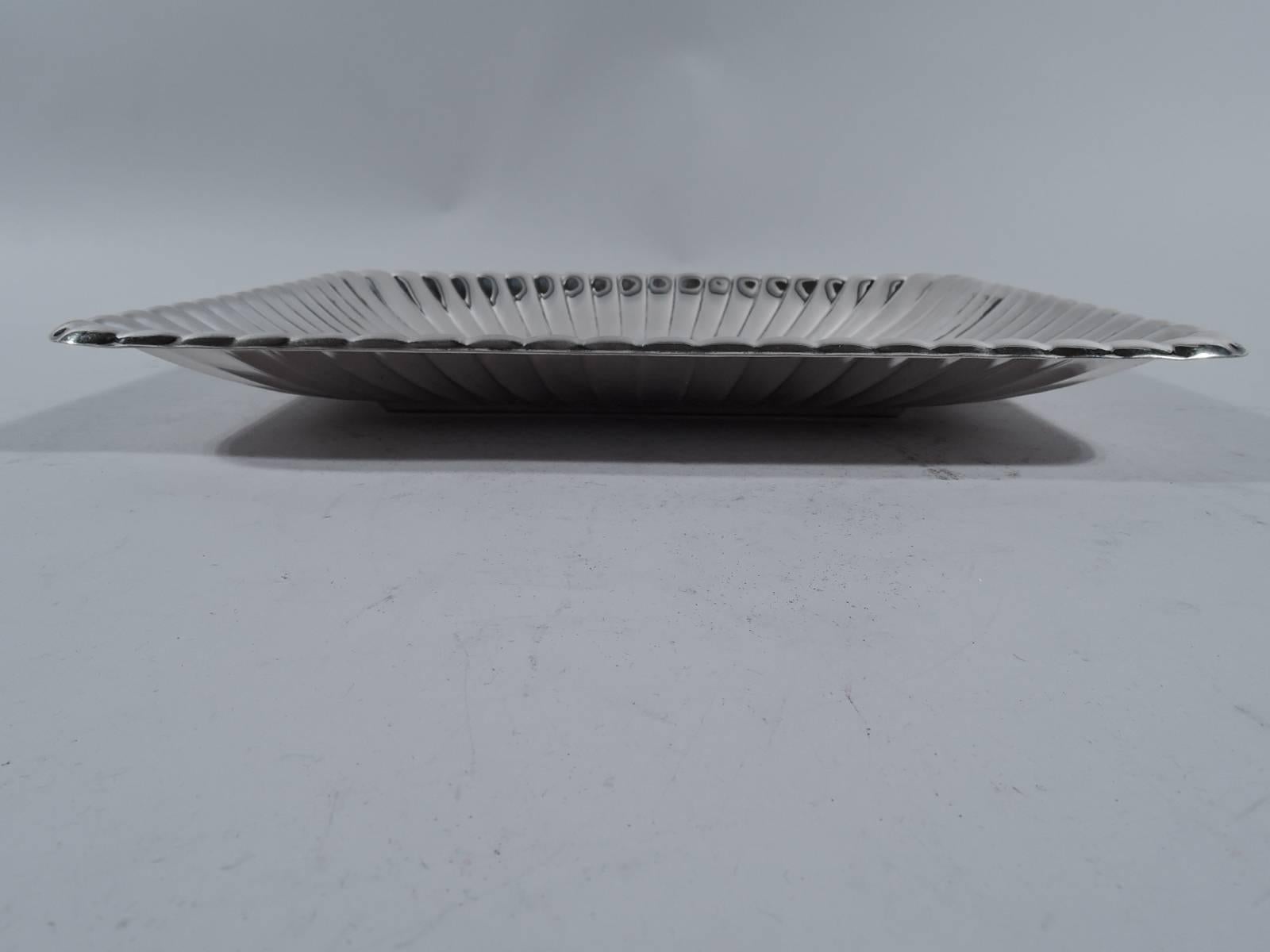 Mid-Century Modern Unusual Modern Sterling Silver Bowl by Cartier