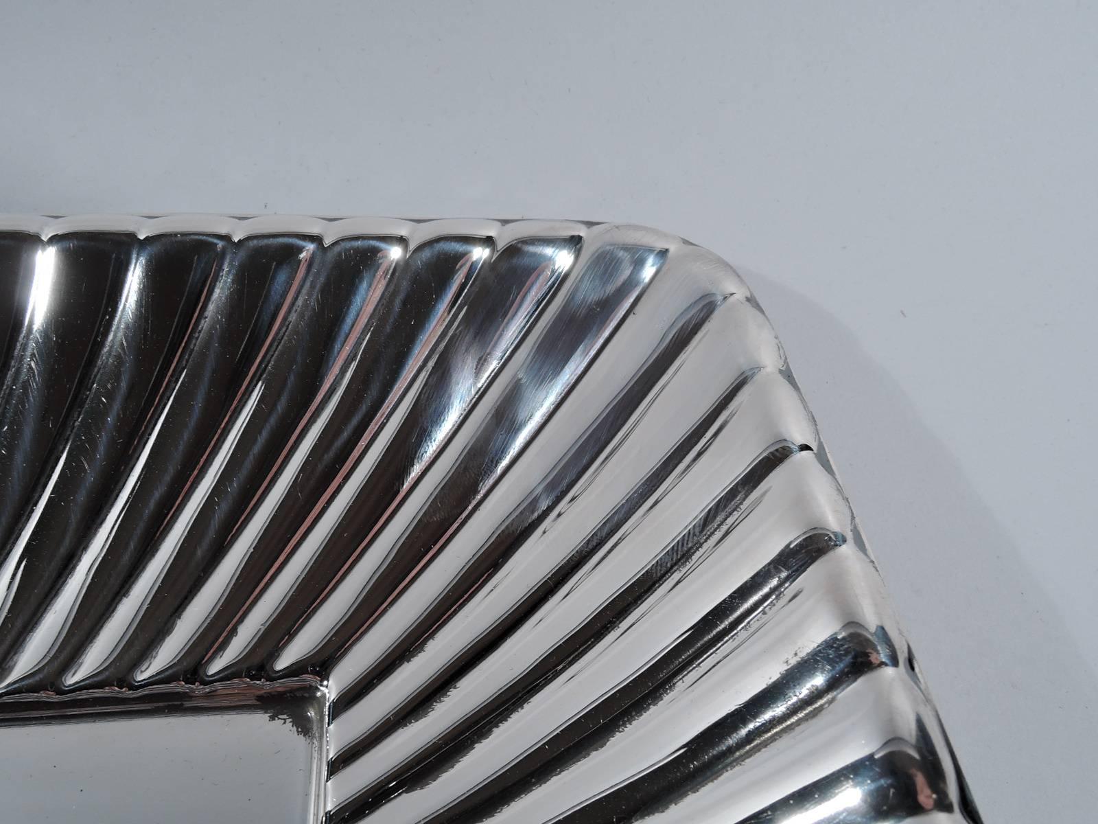 American Unusual Modern Sterling Silver Bowl by Cartier