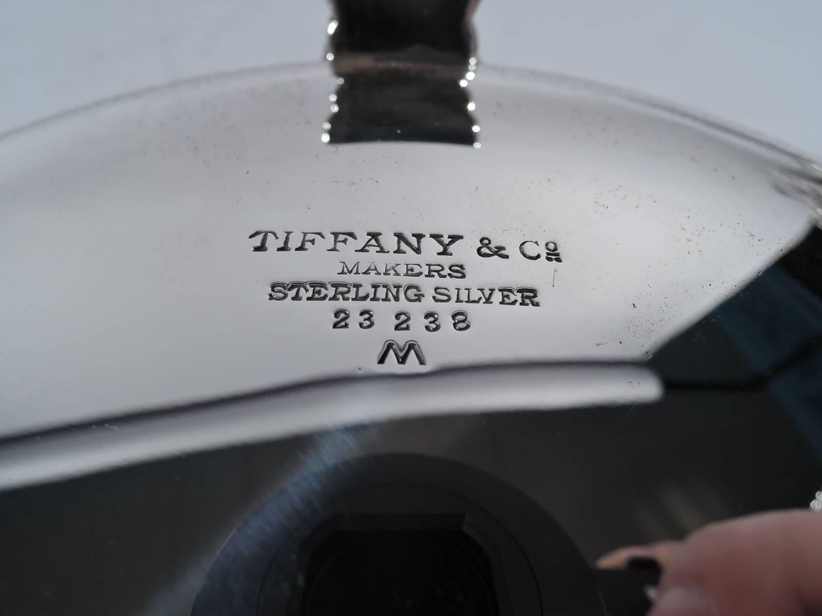 20th Century Tiffany Sterling Silver Bowl in Modern Classic Palmette Pattern