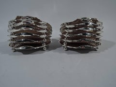 Set of 12 Gorham Sterling Silver Scallop Shell Appetizer Plates