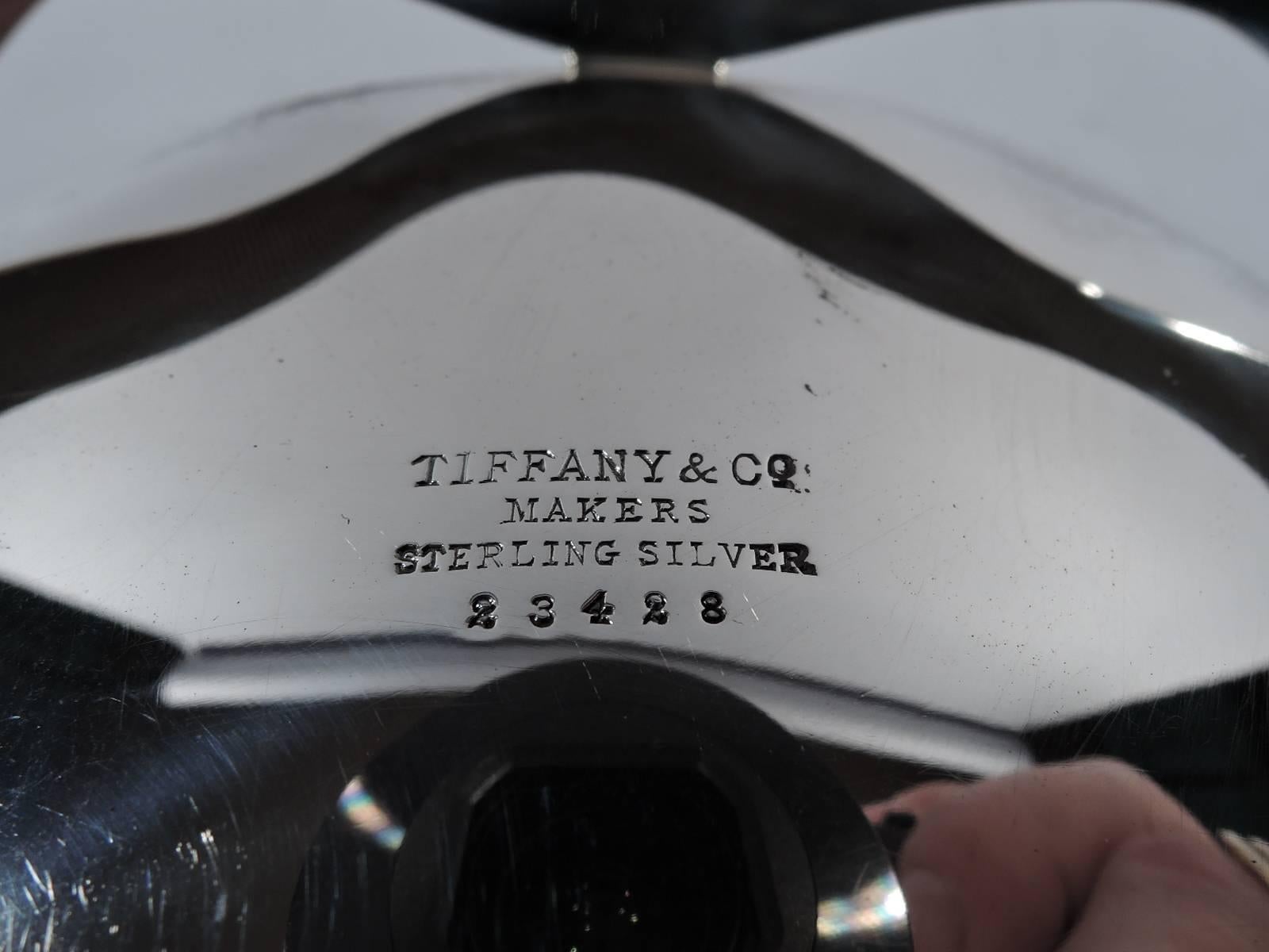 20th Century Tiffany Mid-Century Modern Sterling Silver Ribbon Bowl