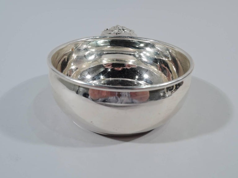 Modern Reed & Barton Sterling Silver Circus Porringer with Clown and Elephant For Sale