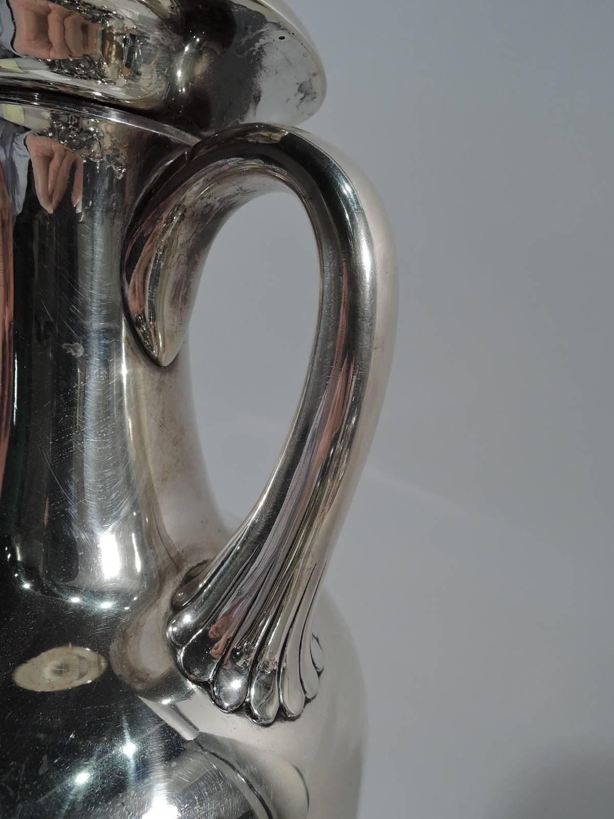 American Antique Tiffany Tall and Heavy Sterling Silver Amphora Trophy Cup