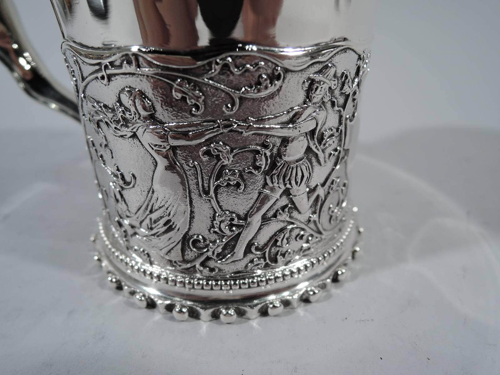 silver baby cup