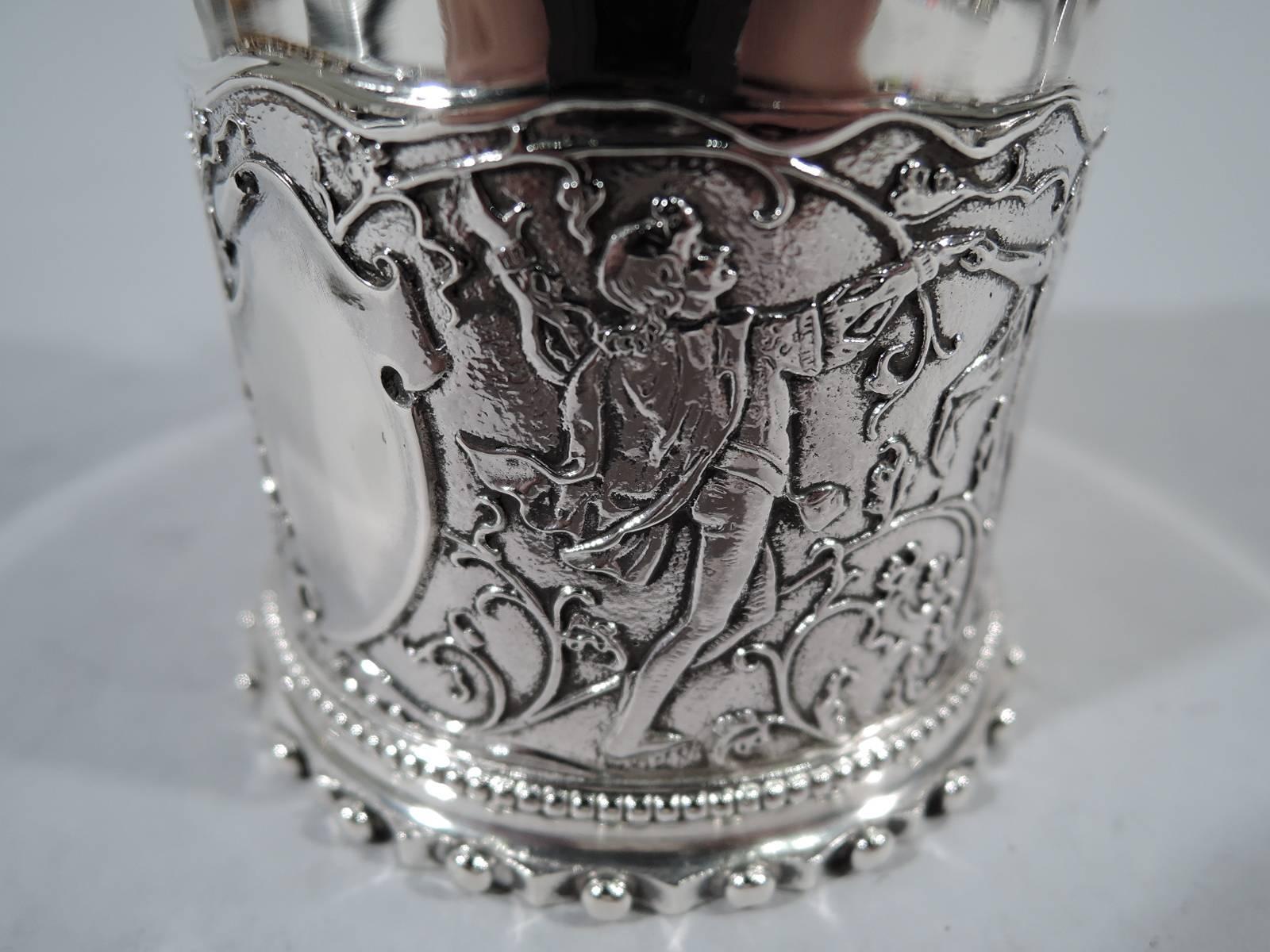 American Antique Gorham Sterling Silver Troubadour Baby Cup