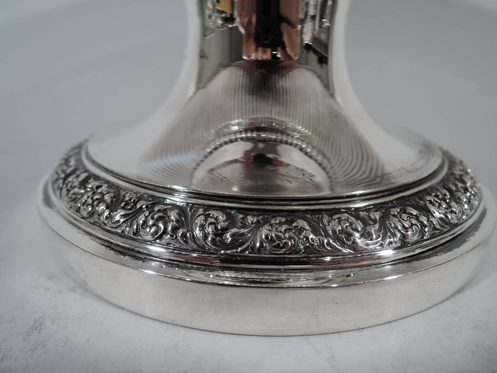 19th Century Antique Tiffany Sterling Silver Compote
