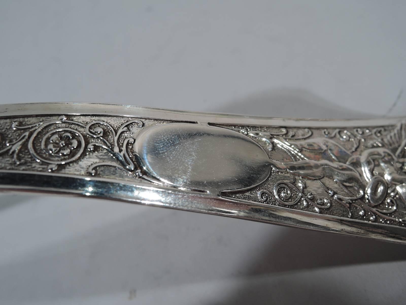Aesthetic Movement Antique American Aesthetic Sterling Silver Soup Ladle